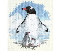 Bothy Threads Cross stitch kit "Birds - Penguins And Chicks" DWPN01 15.5x14 cm