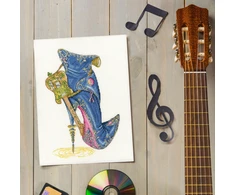 Bothy Threads Cross stitch kit "Blues And Sole" XSK25 21x30 cm