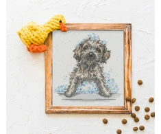 Bothy Threads Cross stitch kit "Bubbles And Barks" XHD130 26x26 cm