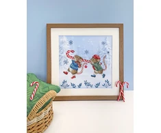 Bothy Threads Cross stitch kit "Candy Cane Capers" XSS35 26x26 cm