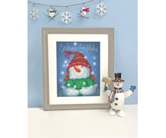 Bothy Threads Cross stitch kit "Catching Snowflakes" XX25 14.5x18 cm