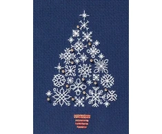 Bothy Threads Cross stitch kit "Christmas Card - Snowflake Tree" DWCDX54 9x13.3 cm