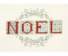 Bothy Threads Cross stitch kit "Christmas Card - Noel" DWCDX19 13.3x9 cm