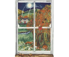 Bothy Threads Cross stitch kit "Conker Window" XDD6 25x36 cm