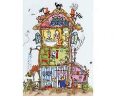 Bothy Threads Cross stitch kit "Cottage" XCT8 26x35 cm