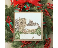 Bothy Threads Cross stitch kit "Country Church" XSS16 26x26 cm