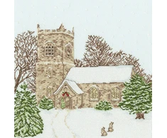 Bothy Threads Cross stitch kit "Country Church" XSS16 26x26 cm