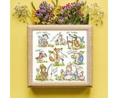 Bothy Threads Cross stitch kit "Country Folk" XKG12 26x26 cm