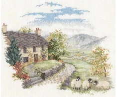 Bothy Threads Cross stitch kit "Countryside - High Hill Farm" DWCON03 20x17 cm