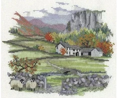 Bothy Threads Cross stitch kit "Countryside - Cragside Farm" DWCON01 20x17 cm