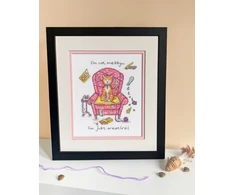 Bothy Threads Cross stitch kit "Crafty Cat" XCD2 14x17 cm