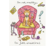 Bothy Threads Cross stitch kit "Crafty Cat" XCD2 14x17 cm