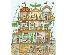 Bothy Threads Cross stitch kit "Cut Thru' Christmas Department Store" XCT38 26x34 cm