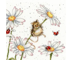 Bothy Threads Cross stitch kit "Daisy Mouse" XHD80 26x26 cm