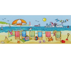 Bothy Threads Cross stitch kit "Deckchair Fun" XJR29 37x15 cm