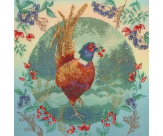Bothy Threads Cross stitch kit "Fall Feathers" XJS8 26x26 cm