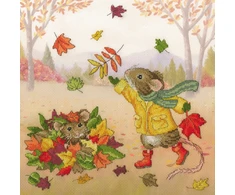 Bothy Threads Cross stitch kit "Fall Friends" XSS32 26x26 cm