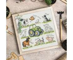 Bothy Threads Cross stitch kit "Farmyard Friends" XKG11 26x26 cm
