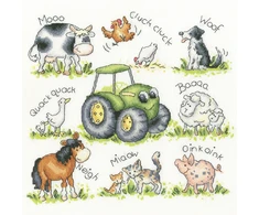 Bothy Threads Cross stitch kit "Farmyard Friends" XKG11 26x26 cm
