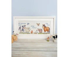 Bothy Threads Cross stitch kit "Farmyard Welcome" XKG20 38x15 cm