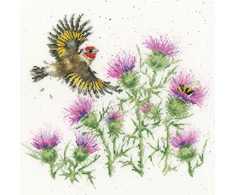 Bothy Threads Cross stitch kit "Feathers And Thistles" XHD133 26x26 cm