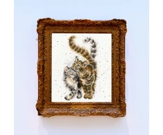 Bothy Threads Cross stitch kit "Feline Good" XHD60 26x26 cm