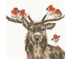 Bothy Threads Cross stitch kit "Festive Friends" XHD110 26x26 cm