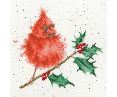 Bothy Threads Cross stitch kit "Festive Feathers" XHD67 26x26 cm