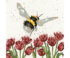 Bothy Threads Cross stitch kit "Flight Of The Bumblebee" XHD41 26x26 cm