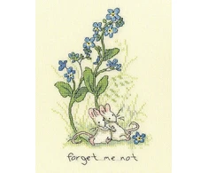 Bothy Threads Cross stitch kit "Forget me not" XAJ12 15x19 cm