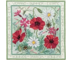 Bothy Threads Cross stitch kit "Four Seasons - Summer" DWFS02 16.5x16.5 cm