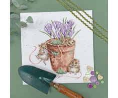 Bothy Threads Cross stitch kit "Garden Friends" XHD123 26x26 cm