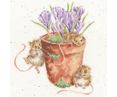Bothy Threads Cross stitch kit "Garden Friends" XHD123 26x26 cm