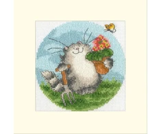 Bothy Threads Cross stitch kit "Greeting Card - Seeds Of Love" XGC46 10x10 cm