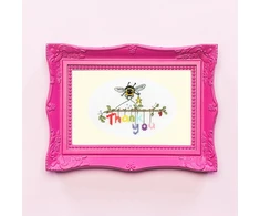 Bothy Threads Cross stitch kit "Greeting Card - Bee-ing Thankful" XGC34 13x9 cm
