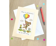 Bothy Threads Cross stitch kit "Greeting Card - Up, Up And Away" XGC66 10x16 cm