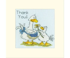 Bothy Threads Cross stitch kit "Greeting Card Thank You!" XGC45 10x10 cm