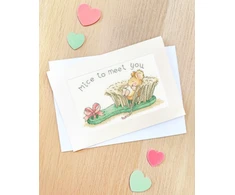 Bothy Threads Cross stitch kit "Greeting Card - Mice To Meet You" XGC65 16x10 cm