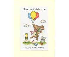 Bothy Threads Cross stitch kit "Greeting Card - Up, Up And Away" XGC66 10x16 cm