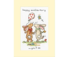 Bothy Threads Cross stitch kit "Greeting Card - You'll Do" XGC52 10x16 cm