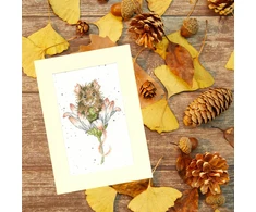 Bothy Threads Cross stitch kit "Greeting Card - Wishes Just For You" XGC32 10x16 cm