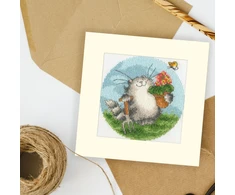Bothy Threads Cross stitch kit "Greeting Card - Seeds Of Love" XGC46 10x10 cm