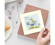 Bothy Threads Cross stitch kit "Greeting Card Thank You!" XGC45 10x10 cm