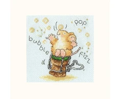 Bothy Threads Cross stitch kit "Greeting Card Time To Celebrate!" XGC36 10x10 cm
