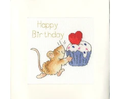 Bothy Threads Cross stitch kit "Greeting Card - Sprinkles On Top" XGC22 10x10 cm