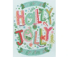 Bothy Threads Cross stitch kit "Holly Jolly Christmas" XHY12 22x29 cm