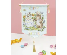 Bothy Threads Cross stitch kit "Hoppy Easter" XKG24 20x24 cm