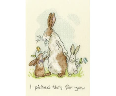 Bothy Threads Cross stitch kit "I Picked This For You" XAJ1 12x18 cm