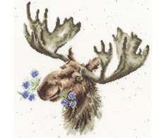 Bothy Threads Cross stitch kit "It Moose Be Love" XHD108 26x26 cm