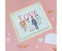 Bothy Threads Cross stitch kit "It Must Be Love" XKTB16 26x22 cm